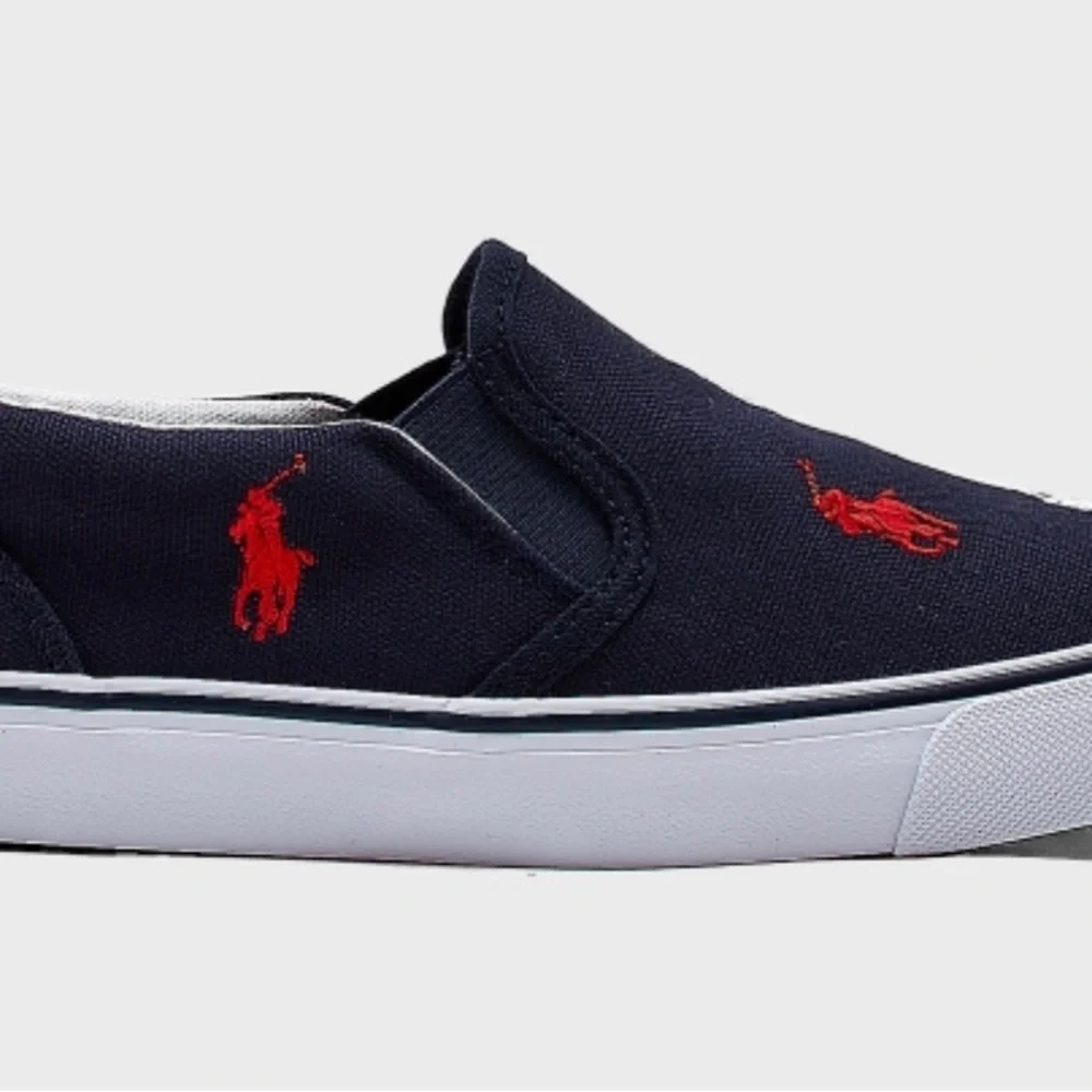 🖤🖤Polo Ralph Lauren Men’s Keaton Allover Pony Slip-On Sneaker